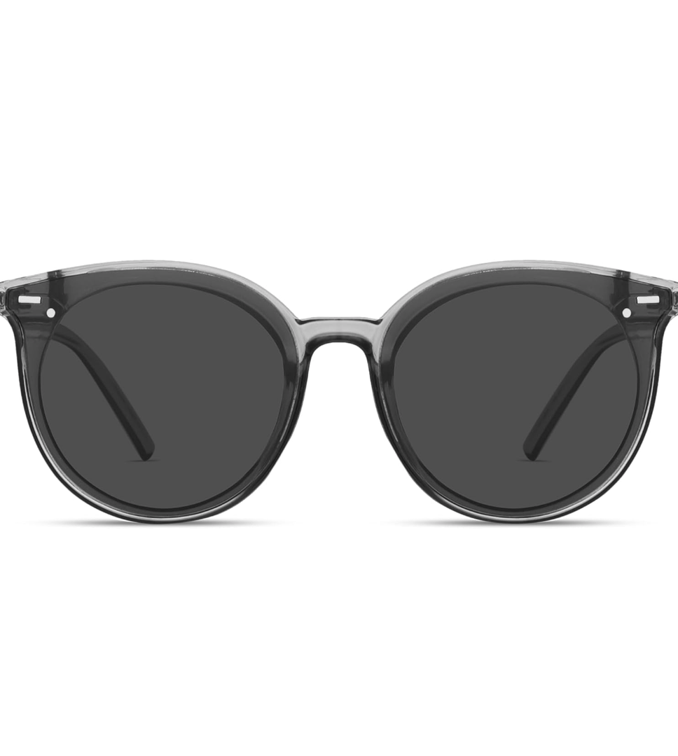 Livho Polarized Sunglasses, Retro & Oversized Shades for Women with Round Lenses