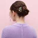 AWAYTR 4.7" French Hair Pin for Women - 4Pcs U-Shaped Hair Fork for Updos, Chignons & French Twists, Durable Acrylic, Secure & Elegant Styling for All Hair Types (Multicolor #2)