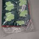 Oudain 4 Pcs St Patricks Day Pillow Covers 18x18 Inch Embroidery Shamrock Pillow Covers Valentine Cushion Cover Soft Holland Cloth St. Patrick Home Decor for Home Couch Sofa Bedroom Holiday Decor