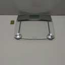 Taylor Digital Scales for Body Weight, Extra High 440 LB Capacity, Unique Blue LCD, Stainless Steel Accents Glass Platform, 12.4 x 12.4 Inches, Clear