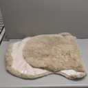 Ghouse Soft Faux Sheepskin Fur Rug 2x4 Light Brown Beige Fluffy Bedside Rugs Plush Rug Shag Nursery Carpet Area Rugs for Living Room Bedroom Playing Room Decor