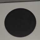 Silicone Bathroom Tray Round Vanity Tray Decorative Soap Holder Kitchen Countertop Organizer Coffee Table Decor for Candle, Perfume, Plant, 10 Inch, Black