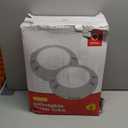 QPAU Snow Tube with Premium Canvas Cover 2 Pack for Kids and Adults, 48'' Inflatable Heavy Duty Snow Tube Made by Thickened Bottom, Sled Winter Outdoor Fun Toys for Children Boys Girls (Blue & Red)