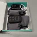 Foot Advanced Renew Triple Method Massager, with 5 Vibration Modes and 6 Heat Levels, Suitable for Reduce Fatigue and Plantar Fasciitis, Travel & Home Use (Grey 2pcs)