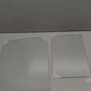 Seelenruhe Tempered Glass Cutting Boards for Kitchen Counter, Clear Cutting Boards for Countertop, Non Slip, Heat Resistant, Easy to Clean, Kitchen Decoration, 16x12 & 12x8 2PCS