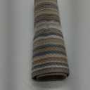 nuLOOM Drey Striped Shag Area Rug Shag Area Rug Casual Denim/Ivory Rugs for Living Room Bedroom Dining Room Nursery Mat Rug 60x24