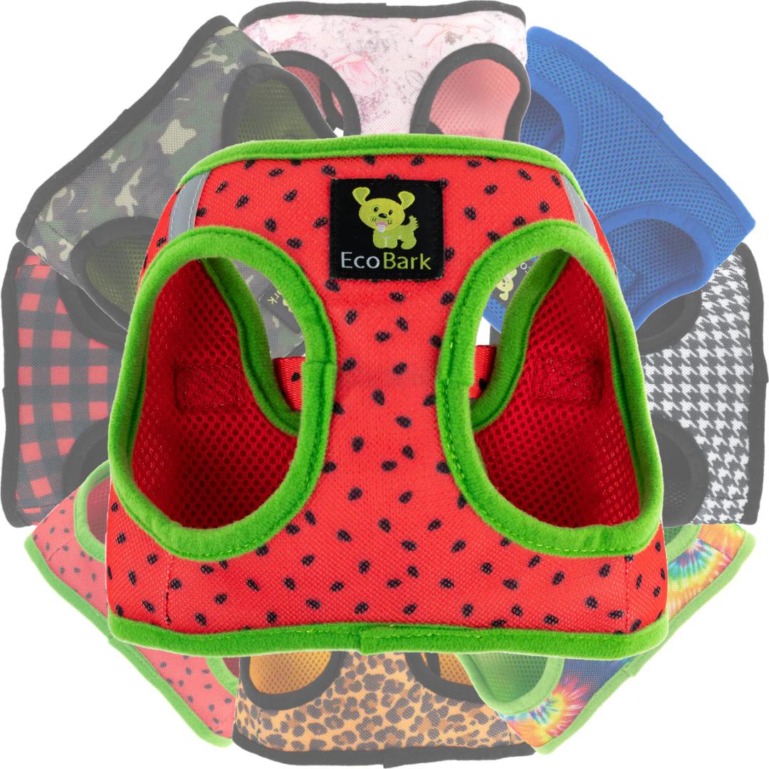 EcoBark Step in Dog Harness Reflective Soft Ultra Padded Mesh Dog Harnesses for XXS, XS, Small, and Medium Dogs EcoFriendly Comfort Secure Halter No Pull Adjustable Pet Vest