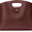 KALIDI Messenger Bag 16 Inch Slim Laptop Vegan Leather Briefcase Crossbody Tote for 15.6" Notebook Business Work Office Bag (Coffee)