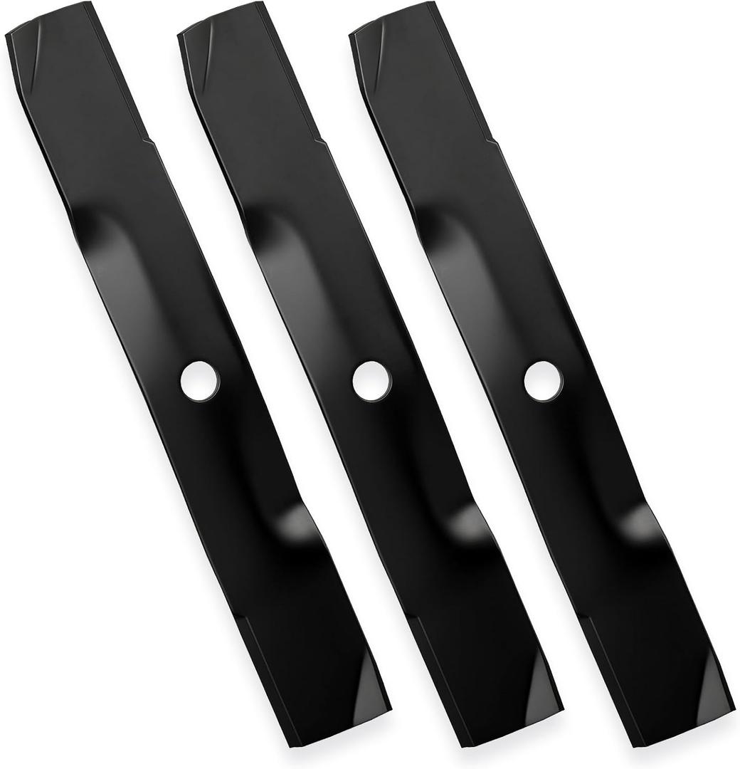 UC22009 M145476 48 inch High Lift Blades for John Deere Z425 Z445 Z355E Z325E Z525E SST18 X300 X304 X320 GX325 GX345 X380 X384 Z355E 48" Deck EZtrak Mower Lawn Tractor Garden M127673 M127500, Black