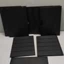 Ballucci File Organizer Paper Sorter, 5 Tier Adjustable Shelves Office Desk Organizer, 13 5/8" x 9 1/4" x 12", Black