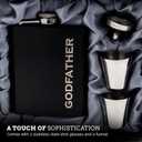 Godfather Gifts from Godchild, Godfathers Gift, Will You be my Godparents Proposal, God Parents Presents Proposal, God Father's Present, Baptism, Hip Flask Engraved (Godfather)