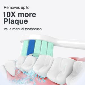 Replacement Toothbrush Heads for Philips Sonicare Replacement Heads,Electric Replacement Brush Head Compatible with Phillips Sonicare Toothbrush C2,4100,C1,C3,G2,G3,A3,for Philips Sonic Care,1 Pcs (Green and White)