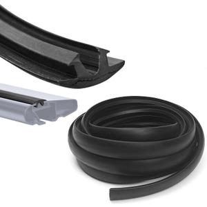 Rubber Strip for Car Roof Rack Crossbar, 0.87" Wide x 129" Long, Sealing Replacement Parts Used to Reduce Wind Resistance Noise Reduction Reducer Fit for Cross Bars Racks on Car Top