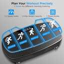 AoraPulse Vibration Plate Exercise Machine, Vibration Plate for Lymphatic Drainage Weight Loss, 400 Lbs Capacity Full Body Workout Vibrate Fitness Platform for Home Women Men, Black-Wider