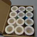 Ctosree 12 Rolls Printer Labels Adhesive Thermal Paper Waterproof Thermal Label Stickers Compatible with Phomemo M110 M221 M220 M120 M200 M110s Printer (Gradient Color,1.18 x 1.57 Inch)