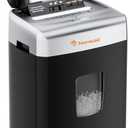 Bonsaii Paper Shredder for Office, 110-Sheet Autofeed Heavy Duty Shredder for Home Office Use, 30 Minutes/Micro Cut/P-4 High Security Level/6 Gallon Large Bin