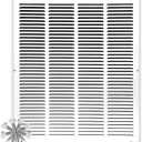 16x22 Return Air Vent Cover Grille for Wall or Ceiling Duct Opening - Flat Stamped Face Air Grill by HVAC Premium - White - Overall Size: 17.75" x 23.75"