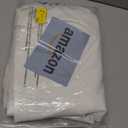 Naturoom Beige Linen Shower Curtain with Snap in Liner Set Rustic Farmhouse Shower Curtains for Bathroom 200GSM Textured Cream Burlap Cloth Double Bath Curtains with See Through Top Window 72x72