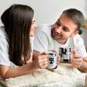 LONGXIN Cat Lover Gifts, Funny Black Cat Mug, Everything Is Fine Cat Mug, Birthday Christmas Gifts for Cat Mom, Crazy Cat Halloween Gifts, 11 Oz Coffee Mug Cup