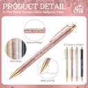 Feifeiya 25 Sets Sweet 16th Birthday Party Favors for Guests, Include Sweet Sixteen Glitter Ballpoint Pens with Thank You Cards, Thank You for Coming to My 16 Years Birthday Party Supplies (Classic)