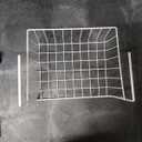 White Wire Under-Shelf Storage Basket, 11-Inch – Durable Organization Solution for Kitchen, Pantry, and Closet, 8pcs