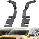 Nilight Ditch Light Brackets Hood Hinges Mount Bracket Kit for Auxiliary Offroad LED Pods Work Lighting Compatible with Ford Ranger 2019 2020 2021 2022 2023