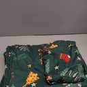 Christmas Duvet Cover Twin - Green Christmas Bedding with Xmas Tree, Snowflake, Gingerbread Prints Breathable & Fade Resistant, Easy Care, Includes 1 Duvet Cover & 1 Pillowcase