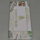 ZHWS Black Bathroom Vanity Tray for Countertop Perfume Makeup Jewelry Candle Decor, Kitchen Tray for Soap Dispenser Spice Salt, Large Black Tray for Toilet Tank Paper, Serving Nightstand 13”x6.5”