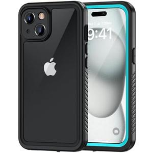 Lanhiem for iPhone 15 Plus Case, IP68 Waterproof Dustproof Shockproof Cases with Built-in Screen Protector, 360 Full Body Protective Front and Back Cover for iPhone 15 Plus - 6.7 inch (Blue)