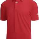 Esabel.C Jacquard Golf Shirts for Men Moisture Wicking Short Sleeve Performance Dry Fit Active Mens Polo Shirts, Size: XL