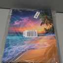 Weiyiart Beach Sunset Wall Art Ocean Print Art Tropical Canvas Wall Decor 3 Panels Northern Lights Aurora Polaris Nature Landscape Painting for Modern Bathroom Living Room Bedroom Office 12"x16"x 3 pcs