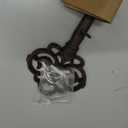 Comfify Decorative Skeleton Key Hook  Wall Mounted Cast Iron with 3 Hooks  Vintage Rustic Style  7.7" x 4.5"  Includes Screws and Anchors