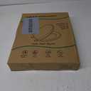 Round Toilet Seat Soft Close 16.5'',Standard Universal Toilet Lid Round with PP Material Safe,Easy to Clean and Install,Ergonomic design,Never Loosens,2 Years Support,White Plastic