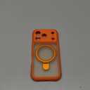 MOCCA Design for iPhone 17 Pro Case, Compatible with Magsafe [Premium Invisible Magnetic Ring Stand] [Military Drop Protection] Full Camera Guard Translucent Matte Slim Phone Cover 6.3",Orange