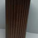 Round Wood Side Table, Fluted Accent Table, Small End Table for Living Room, Bedroom, Fully Assembled