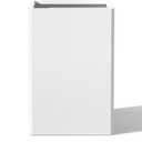 24 Inch Galvanized Steel Planter for Outdoor Plants, White Rectangle Outdoor Planters, Heavy Duty Flower Pot Modern Commercial Residential for Trees Patio Deck Yard Garden