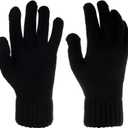 Winter Gloves for Women, Womens Gloves Cold Weather Warm Lined, Gloves for Women Touchscreen Fingers (Black)