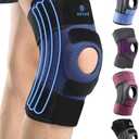 ABYON Knee Brace for Women & Men Meniscus Tear, ACL, Arthritis, Knee Support with Triple Side Stabilizers and Adjustable 360° Wraparound Strap for Maximum Knee Pain Support and Fast Recovery - Please Check How To Size Video