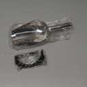 Ice Scoop with Magnetic Scoop Holder Compatible with GE Opal 2.0 Nugget Ice Makers, 9 In Low-Carbon Stainless Steel Alloy Scooper for Kitchen Refrigerator Accessory Pet Food Scooper(Black)