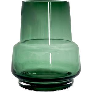 Aoderun Glass Vase for Flowers Handmade Modern Large Flower Vases for Centerpieces Living Room Office Dining&Coffee Table Kitchen Wedding Party 7.5 Inch(Green)