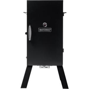 Masterbuilt 30-inch Electric Vertical BBQ Smoker with Analog Temperature Control, Chrome Smoking Racks and 535 Cooking Square Inches in Black, Model MB20070210