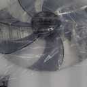 Low Profile Bladeless Ceiling Fan with Lights & Remote - 19.7" Flush Mount Fandelier Light Fan for Bedroom/Kitchen, 3000-6000K Dimmable LED, 6-Speed Modern Fan with Lights for Home/Office (Black-Style 2)