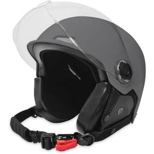 Motorcycle Helmet for Adults Half Helmet with Windproof Mask for Cruiser , Road Bikes, Electric Bikes, Scooter Cool Helmet for Men and Women,DOT Approved (Large, GRAY)