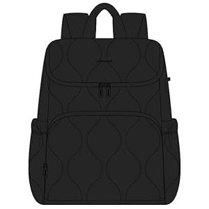LOVEVOOK Diaper Bag Backpack, Small Lightweight Baby Diaper Bag for Moms Dads, Baby Bag for Boys Girls with Insulated Pockets, Changing Pad, Stroller Straps and Pacifier Case, Black