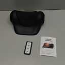 Ringco Neck Massager with Heat, Red Light & Vibration Adjustable, Heated Neck Stretcher with 3 Modes, Rechargeable Cervical Traction Device for Pain Relief & Muscle Relaxation, Christmas Gift (Black)