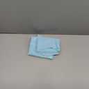 Lecloud Doris Sheer Sky Blue Curtain Valance 14 Inches Long, Light Filtering Slub Faux Linen Curtain for Bedroom Living Room Window, Half Small Kitchen Valance with Dual Rod Pockets, 60 W x 14 L Inch