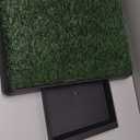 Grass Pad for Dogs, Dog Grass Pad with Tray, Puppy Turf Potty Reusable Training Pads for Indoor Outdoor Use, 2 Artificial Grass Puppy Patch for Large and Small Pets, Dog Litter Box (25" x 20")