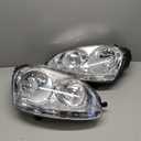 ISHARINGAUTOPARTS Headlights Assembly Compatible With 2005 2006 2007 2008 2009 2010 Volkswagen Jetta & 2006-2009 Volkswagen GTI/Rabbit Right+Left