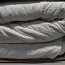 LR Rocaloca Velvet Quilt Oversized King Size 120x128 Luxurious Comforter Ultra Soft Bedding Set Quilted Bedspread Coverlet with 2 Matching Pillow Shams for All Season, Cream White