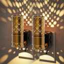 JandCase Night Lights Plug into Wall, Aesthetic Nightlight with Metal Shade, 3000K Warm White 0-100LM Adjustable Brightness, Dusk to Dawn Sensor Plug in Night Light for Bathroom Hallway[2 Pack]